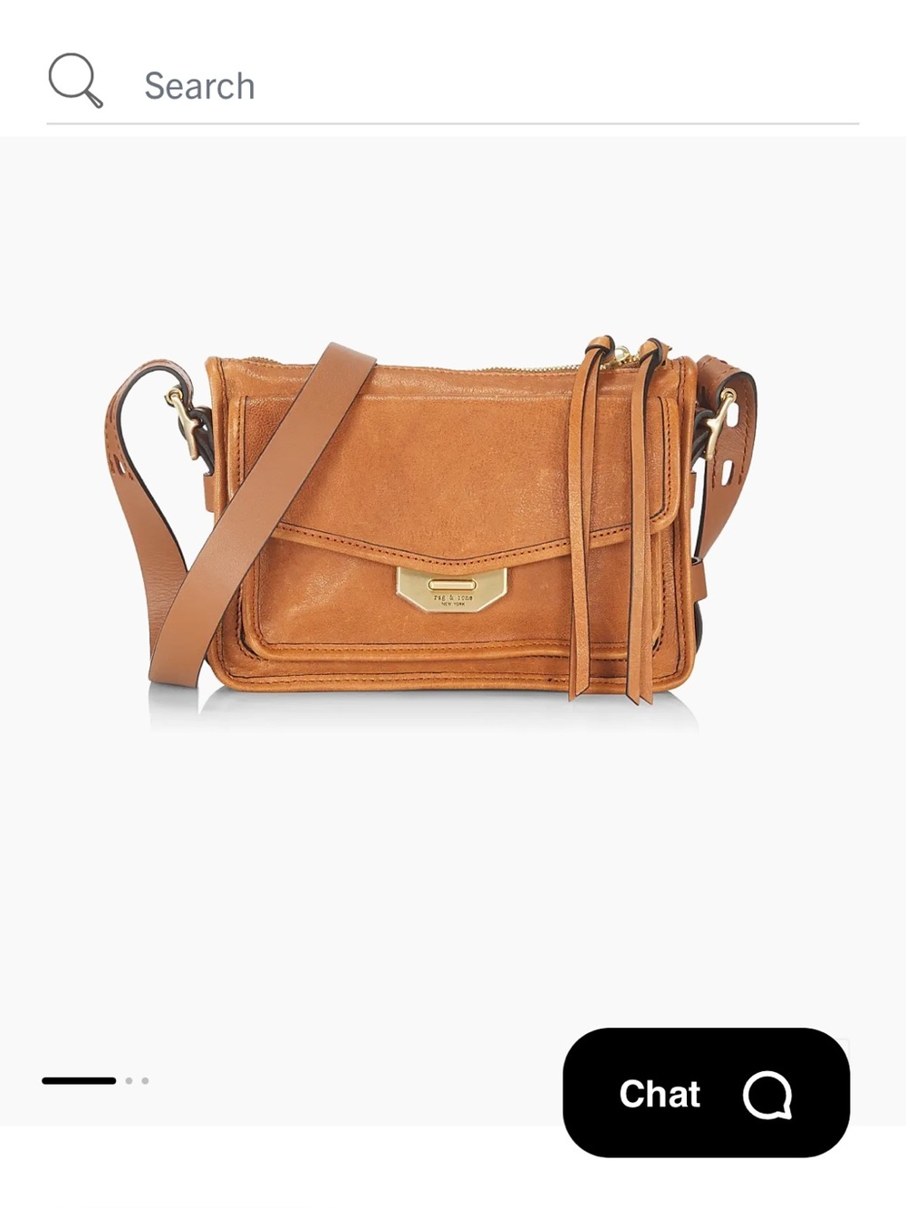 rag & bone Brown Leather Crossbody Bag